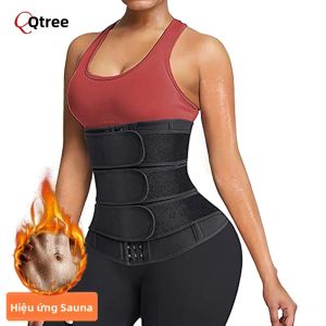 Đai Tập Eo Neoprene Qtree Dành Cho Nữ Giúp Định Hình Bụng Giảm Mỡ Bụng Đai Tập Luyện Đai Giảm Mỡ Đai Thon Gọn