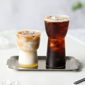 High Borosilicate Glasses Transparent Coffee Cup Wine Glass Creative Ins Style Cup Water Cup Ladies Juice Cup Cool Drinks Cup