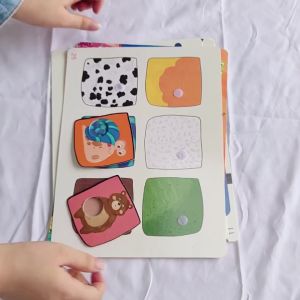 Mumystation 30pages Quiet Busy Book Buku Kids Montessorri Activity Book Velcro Book