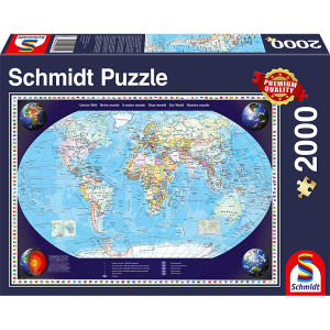 SCHMIDT | Adult World Map Jigsaw Puzzle 2000 Pieces