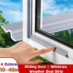 10M-40M Acoustic Foam Sealing Strip for Sliding Doors Windows Self Adhesive Weather Stripping Soundproof Cotton Seal Gap Filler