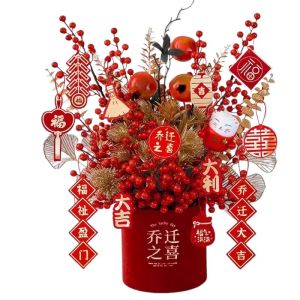 Bình Hoa Trang Trí Hình Quả May Mắn Năm Ngựa Mới 2026 Bùa May Mắn Cho Nhà Mới Quà Tặng Trang Trí Bàn Hoa Nhựa Thủ Công