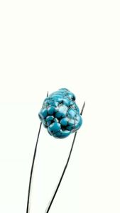 Bahan Batu Rough Pirus Blue Tuquoise Natural Alam Dijamin Garansi