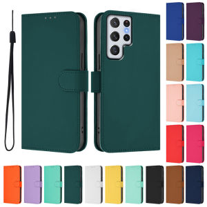 Luxury Casing For Samsung Galaxy S22 Ultra Note 10 Lite S22+ S10 Lite S22 Plus Slim Wallet Card Slot Soft Leather Flip Skin Protect Stand Cover Case