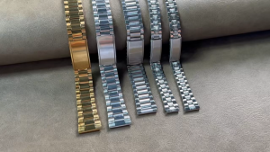 Custom Personalized Name Stainless Steel Strap Folding Buckle Bracelet Metal Universal Wristband Silver Gold for Men Women Watchband