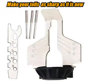 Diamond Coated Cylindrical Burr Set 4/4.8/5.5mm Chainsaw Sharpener Stone File Chain Saw Carving Abrasive Grinding Tool