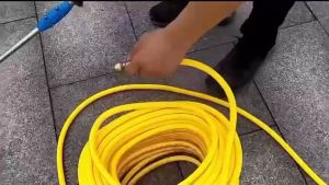 MOSTING Water Hose PVC Pressure washer Garden Hose set Heavy duty Meter hose for carwash Gardening washer Outdoor and Garden Lawn & garden Watering Systems & garden Hoses pressure sprayer