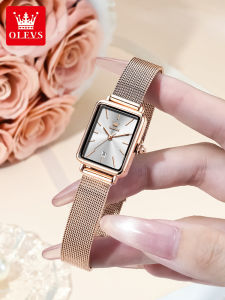OLEVS | Elegant Square Netband Waterproof Womens Watch