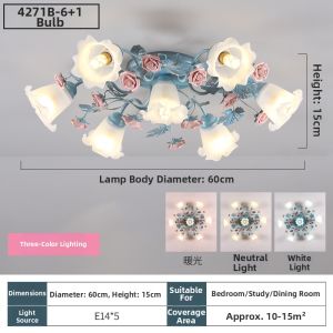 MEIYUAN | Romantic Rose Decor Ceiling Light