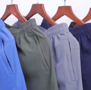 Quần đùi mặc nhà nam thể thao ống rộng vải gió dù thoải mái thoáng nhẹ QĐ2