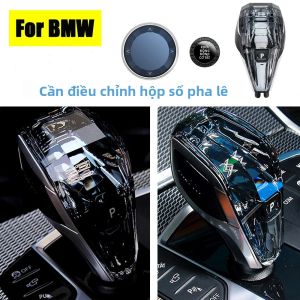 Bộ Cần Số 3 Món Crystal Tay Nắm Cần Số Ngắn Cho Xe BMW G20 G22 G26 G14 Z4 G29 X3 G01 X4 G02 X5 G05 X6 G06 X7 G07 LHD Chất Liệu ABS+Kính