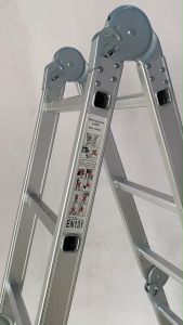 บันได12 ขั้น  บันไดอเนกประสงค์ บันไดอลูมิเนียมพับได้หลายรูปแบบ ข้อใหญ่ แบบหนา