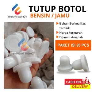 (20 Pcs) Tutup Botol Bensin / Tutup botol jamu 1liter murah