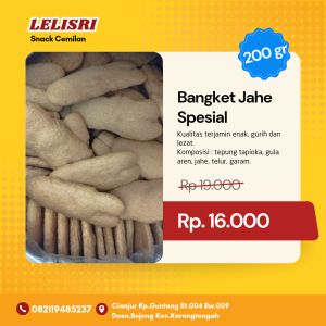 kue Bangket Jahe Spesial  Cemilan rasa jahe - netto 200g - cnack - cemilan jadul