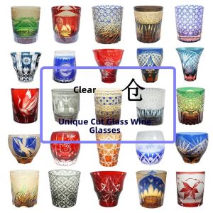 Handcrafted Whiskey Glass Crystal Glass Material Substandard Product Engraving Japanese Style Retro Design 201mL-300mL Capacity
