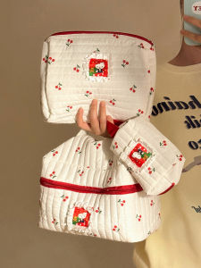 Adorable Large Capacity Hellokitty Makeup Bag Womens Portable Travel Toiletry Bag Storage Organizer Cute Cartoon Pattern