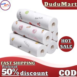 DuduMart Disposable Clean Lazy Rag Paper Kitchen Oil Absorbent Paper Towels Washable Dish Cloth Dish Towel