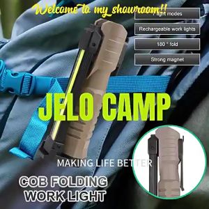 Senter Worklight LED Portable Magnet COB Charger: Pencahayaan Terbaik untuk Outdoor