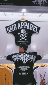 SMR APPAREL - Kaos Oversize Trusted man baju Cotton Combed 24s Pria & Wanita
