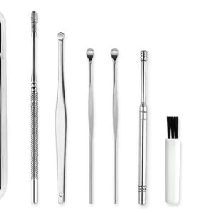 ไม้แคะหู ชุดแคะหู 7 แบบ เครื่องมือแคะหู สแตนเลส