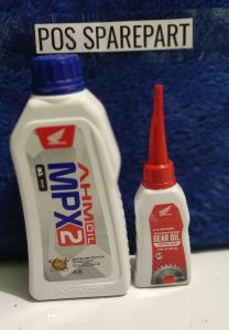 OLI MESIN + OLI GARDAN SATU SET MPX 2 800ML + AHM GEAR OIL 120 ML PROMO