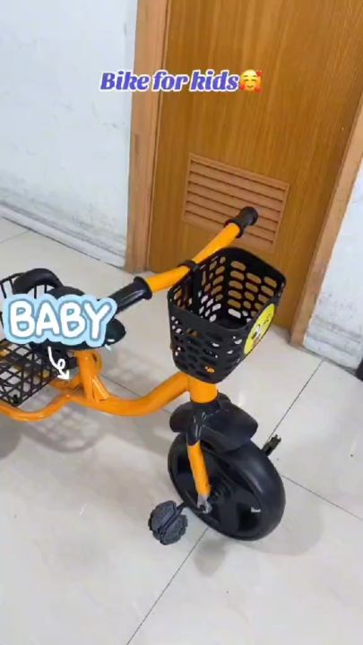 Baby tricycle bike 3 rubber wheels baby bicycle tri-bike