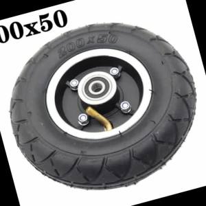 8 Inch Electric Scooter Wheel 200x50 Pneumatic Inner and Outer Tire Aluminum Alloy 10mm Hub with 6200 Bearing