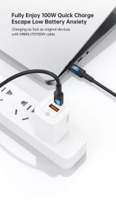 Cáp NNBILI 100W USB Type C Sang USB C Sạc Nhanh PD Dây Sạc Type-C Cho MacBook Samsung Xiaomi - Chất Liệu Bện 1M/2M