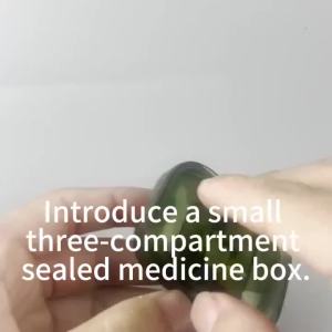 1-Piece Morning & Evening Pill Organizer - Compact Travel Essential Medicine Storage Box