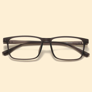 Harlow | Big Size Mens Glasses Frame Matte Gray Extra Light