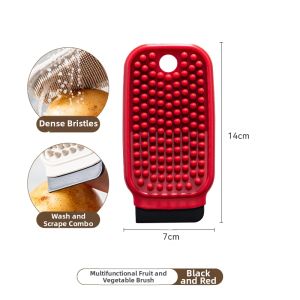 BAOJIAWANG | Bendable Multi-functional Fruit and Vegetable Cleaning Brush