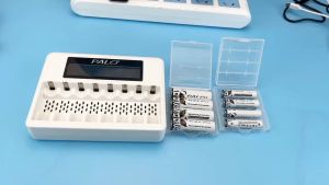 PALO เครื่องชาร์จพิเศษ 8 ช่อง AA/AAA/2a/3a สำหรับแบตเตอรี่ลิเธียม 1