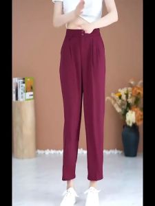 Quần tây baggy nữ công sở Arrow lưng cao thun sau dễ thương độc đáo