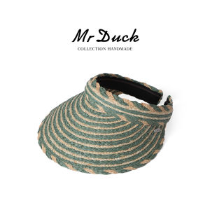 Mr DUCK | Breathable Color-blocked Straw Sun Hat