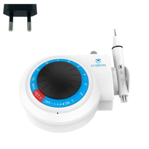 VV DENTAL | VVDental VET-1 Portable Ultrasonic Scaler Kit with 5 Working Tips for Dental Clinics Compatible with Woodpecker And EMS