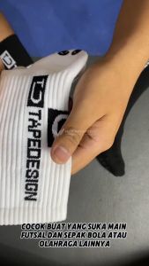Kaos Kaki Anti Slip Fox Tape Design Socks Kaus Kaki Futsal Sepakbola Basket Volly Olahraga