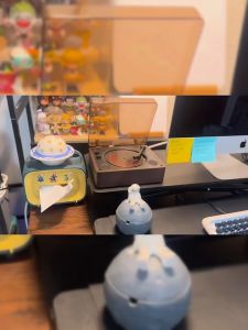 Fornuts เครื่องเล่นซีดี/ดีวีดีสไตล์เรโทร พร้อมลำโพงสำหรับใช้ในบ้าน ลำโพงบลูทูธพกพาสำหรับเพลงเคป็อป ช่องต่อ AUX/เอาต์พุตเสียง แบตเตอรี่ในตัว