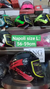 NÓN BẢO HIỂM NAPOLI N039A tem 46 có kính