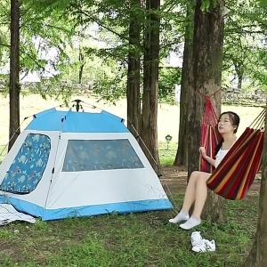 Hammock Outdoor Camping Nylon Rainbow Swing Hammock