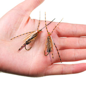 6# Grizzly Rubber Legs Brass Bead Classic Prince Nymph Variant Fast Sinking Wet Nymphs Trout Salmon Perch Grayling Fishing Lures
