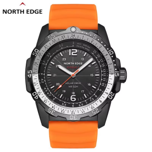 NORTH EDGE | Đồng Hồ Quân Đội Kỹ Thuật Số Năng Lượng Mặt Trời NORTH EDGE EVOQUE 2 Chống Nước 50M Phát Sáng Thể Thao Dành Cho Nam Có Chức Năng Bấm Giờ Báo Tuần Trăng & Đa Múi Giờ