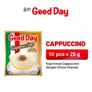 Kopi Good day cappucino renceng 25grx10sachet/Good day cappucino 10sachetx25gr