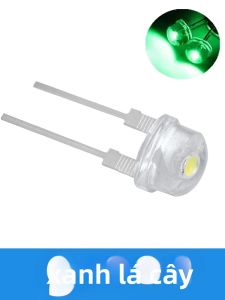 100 CÁI F8 8mm 0.5W Đèn LED Mũ Rơm Góc Rộng Trong Suốt Màu Trắng 3.0-3.2V Siêu Sáng Để Chiếu Sáng Tối Đa