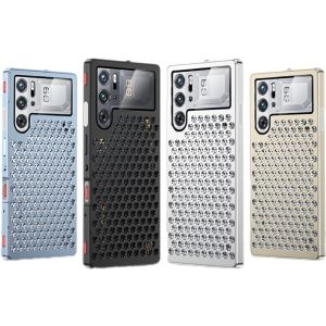 เคสระบายความร้อนโลหะแข็งแบบล็อค/ปลดล็อคได้อย่างหรูหราเคสสำหรับ ZTE Nubia Red Magic 9 Pro RedMagic 9Pro Plus 5G เคสโทรศัพท์โทรศัพท์กันกระแทก