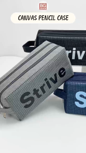 Double Zip Large Capacity Pencil Case Simple Kotak Pensel (BGJAYA)