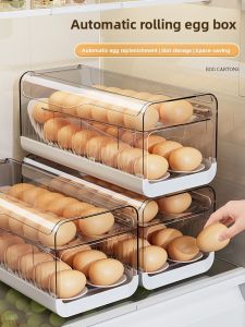 MEIZHUFU | Tổ Ngăn Đựng Trứng Tự Cuộn Giữ Mới