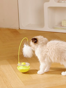 Đồ chơi lật đật 3in1 - Đồ chơi lật đật chuột và lông vũ dành cho mèo - T3 PETS SHOP