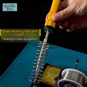 220V Electric Soldering Iron Pen 40w 60w Welding Tips Kit Circuit Board Heat Transfer Burning Tool
