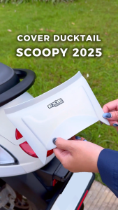 Ducktail Scoopy 2025 New - Cover Topi Lampu Belakang Motor Exie Art