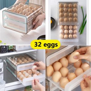 Nexcam 32 Egg Holder Drawer Design Storage organizer  for refrigerator